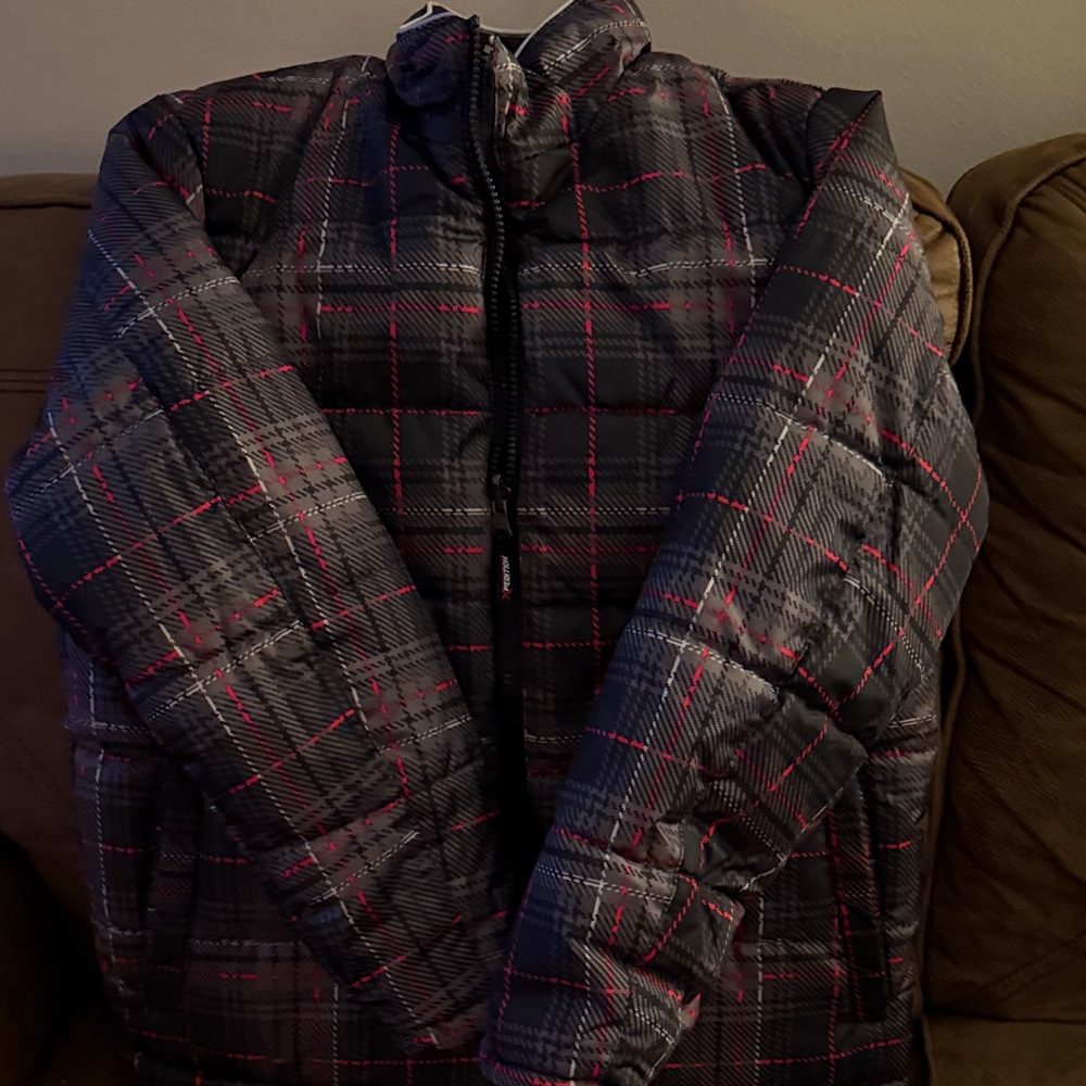 Expiration kids Black and Red Plaid Jacket